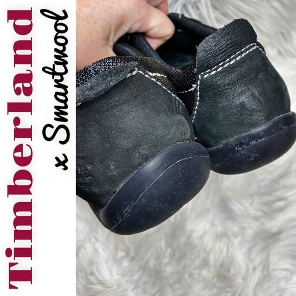TIMBERLAND x SMARTWOOL Black Suede Lace Up Sneakers, Size 8 - Picture 6 of 10